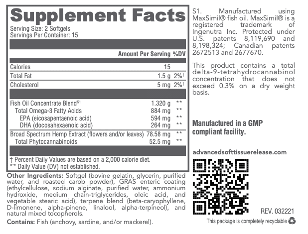 Hemp active label -CBD-Omega-Phytocannabinoids
